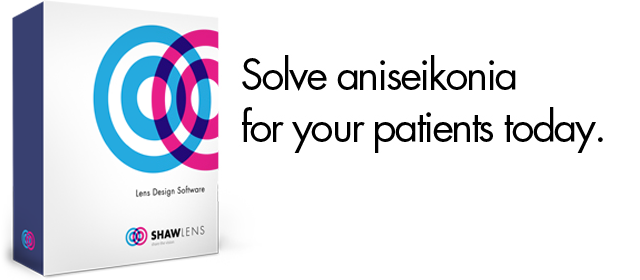 The SHAW™ lens is available to independent optometrists world-wide. Simply register here to apply for your Shaw Lens account. Once approved, you there are 3 ways to order SHAW lenses for your patients: 1. SHAW lens design tool 2. online ordering 3. by fax